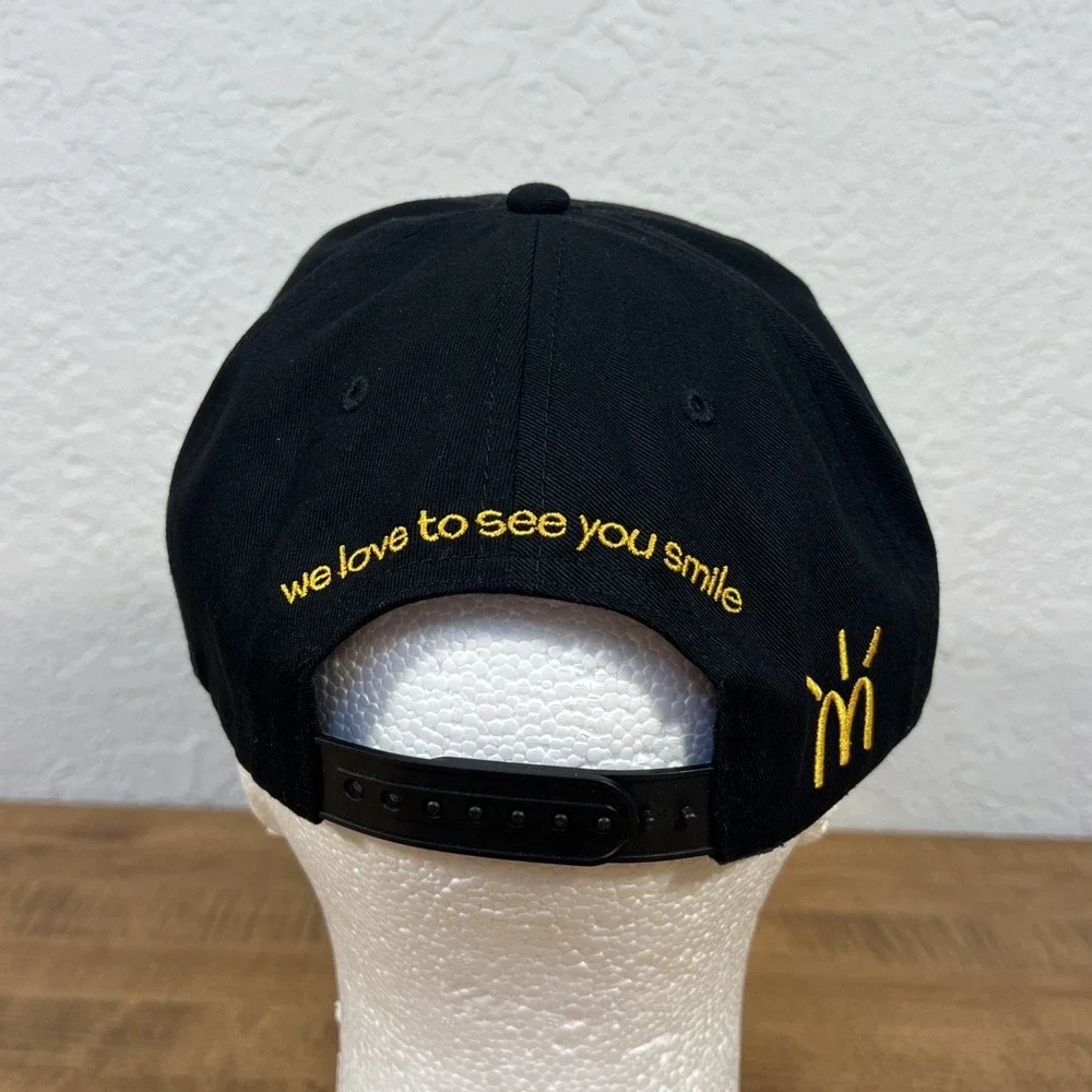 Travis Scott x McDonalds Arches Cactus Jack Black/Red & Brown SnapBack Hat Lot
